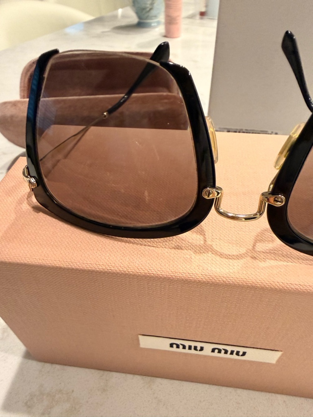 Miu Miu Gray Gradient Sunglasses - Picture 9 of 11